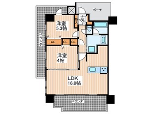 ラルステージ横川駅前（４０１）の物件間取画像